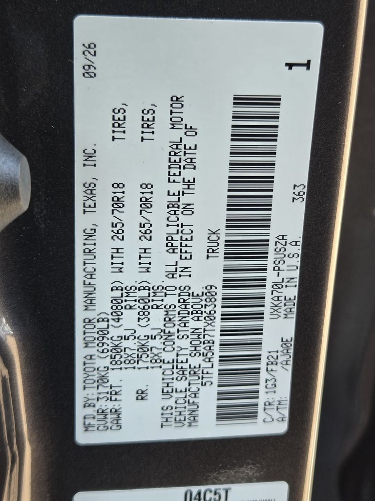 New 2026 Magnetic Gray Meta Toyota SR5 image 22