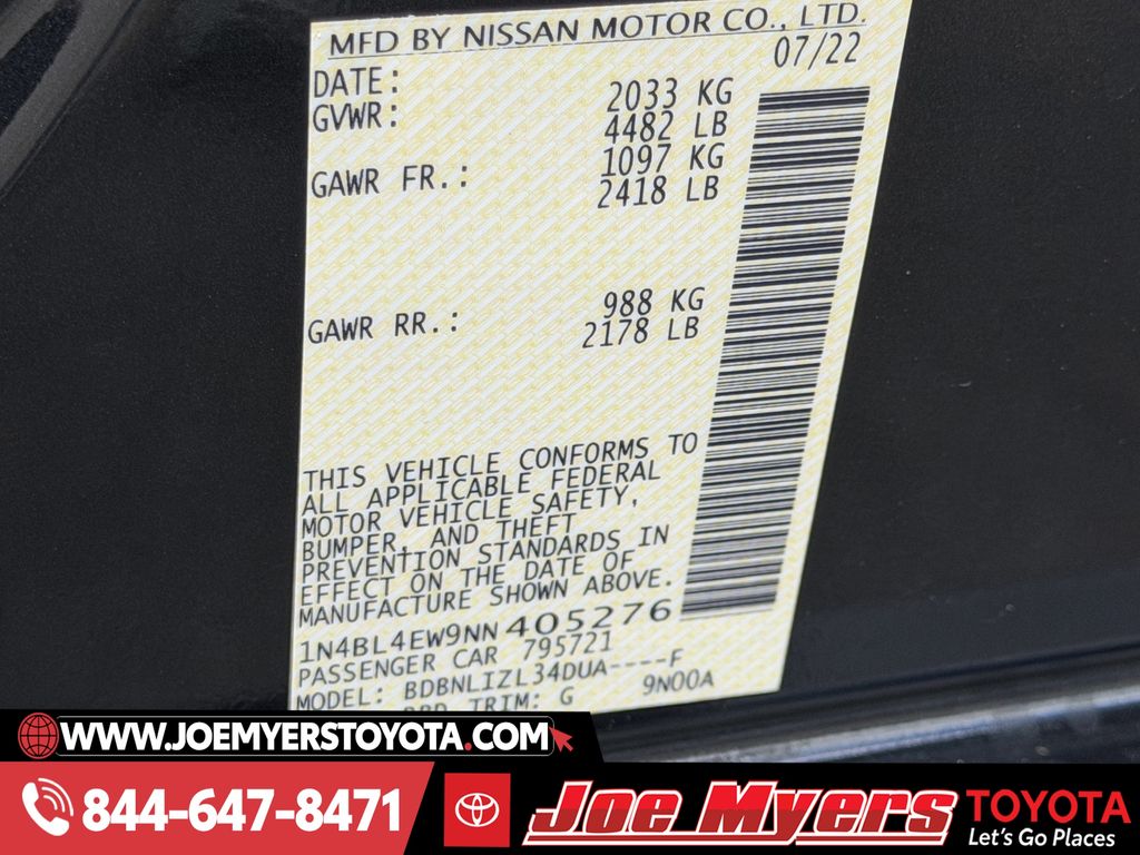 Used 2022 Storm Blue Metallic Nissan 2.5 SL image 33