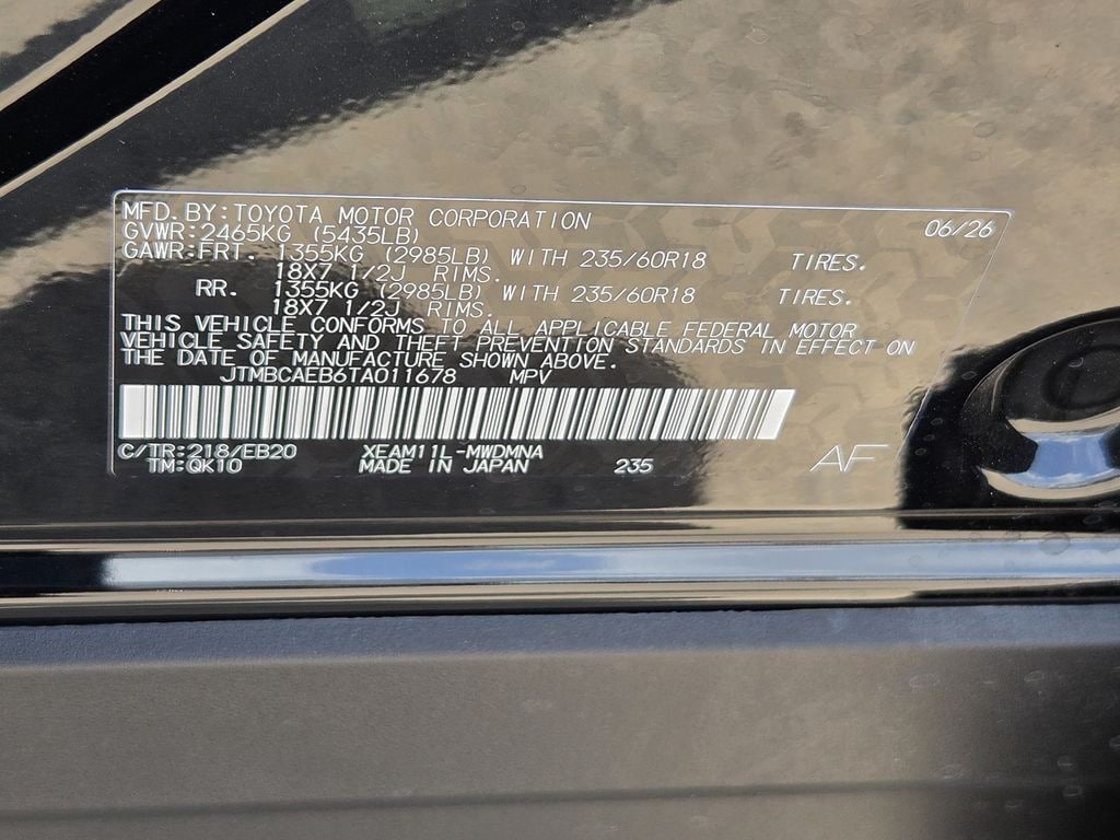 New 2026 Midnight Black Toyota XLE Plus image 22