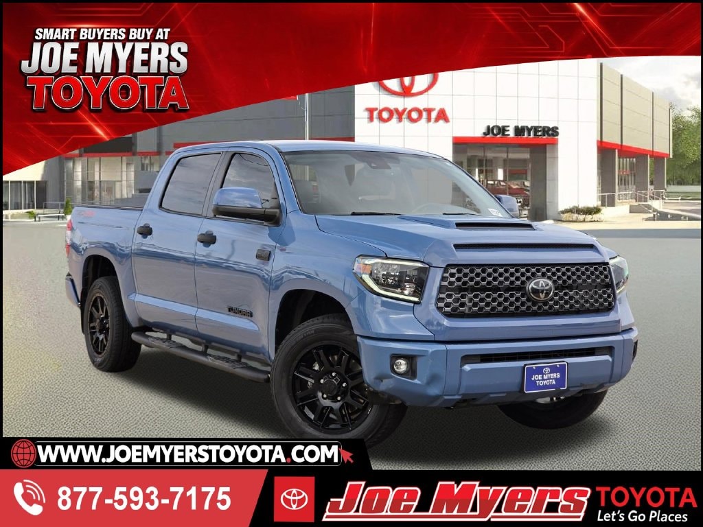 Blue 2021 Toyota Tundra Pickup Truck Four-Wheel Drive 6-Speed Automatic