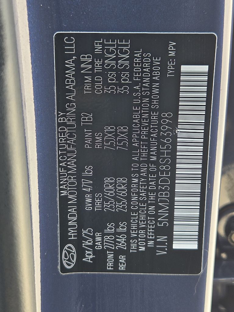 Used 2025 Atlantis Blue Hyundai SEL image 31