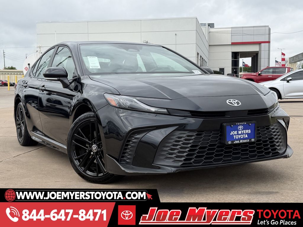 Used 2025 Black Toyota SE image 2