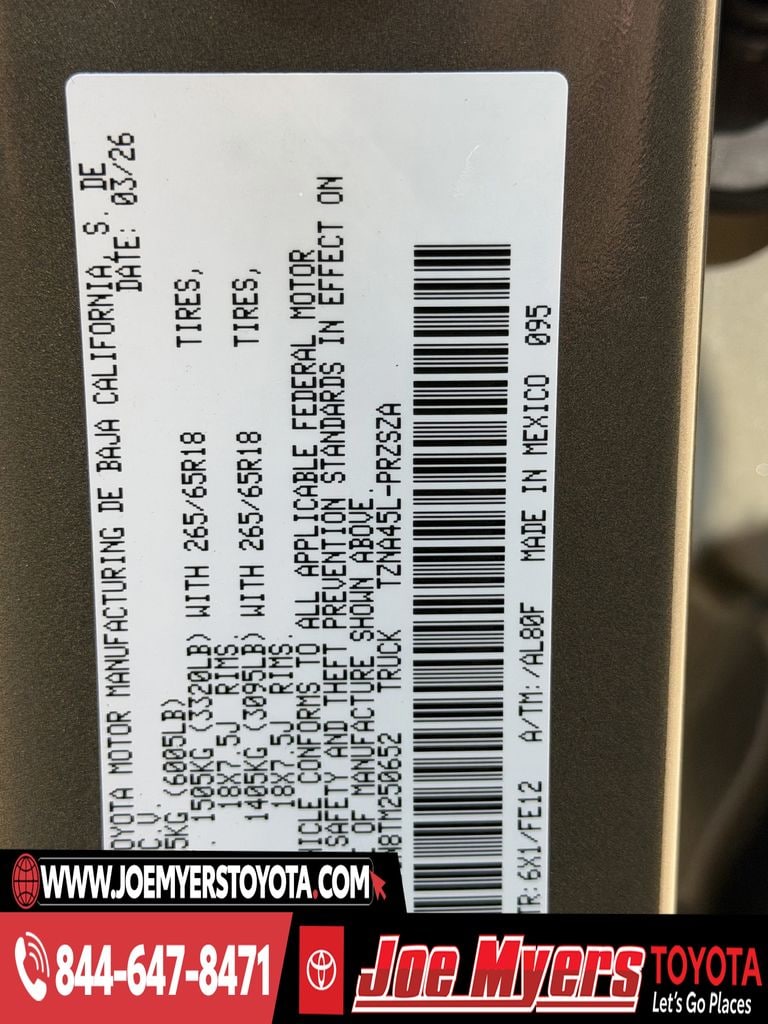 New 2026 Bronze Oxide Toyota TRD Sport image 21