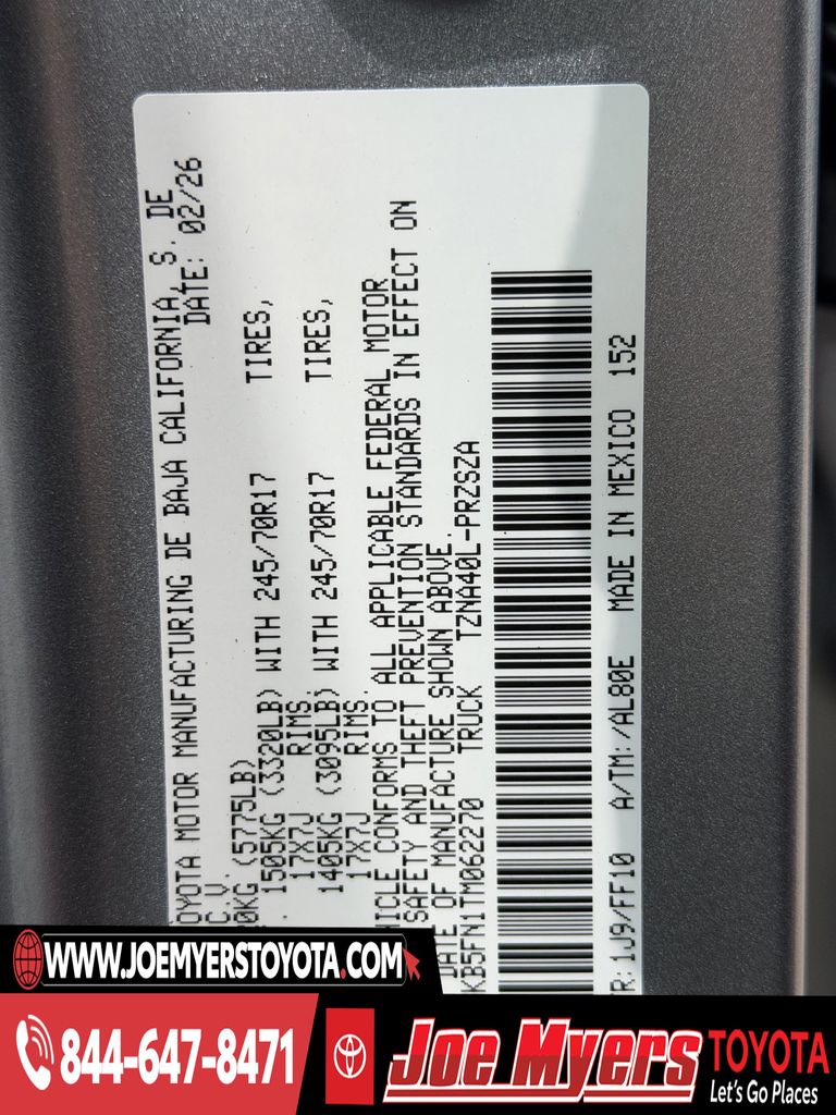 New 2026 Celestial Silver Toyota SR5 image 21