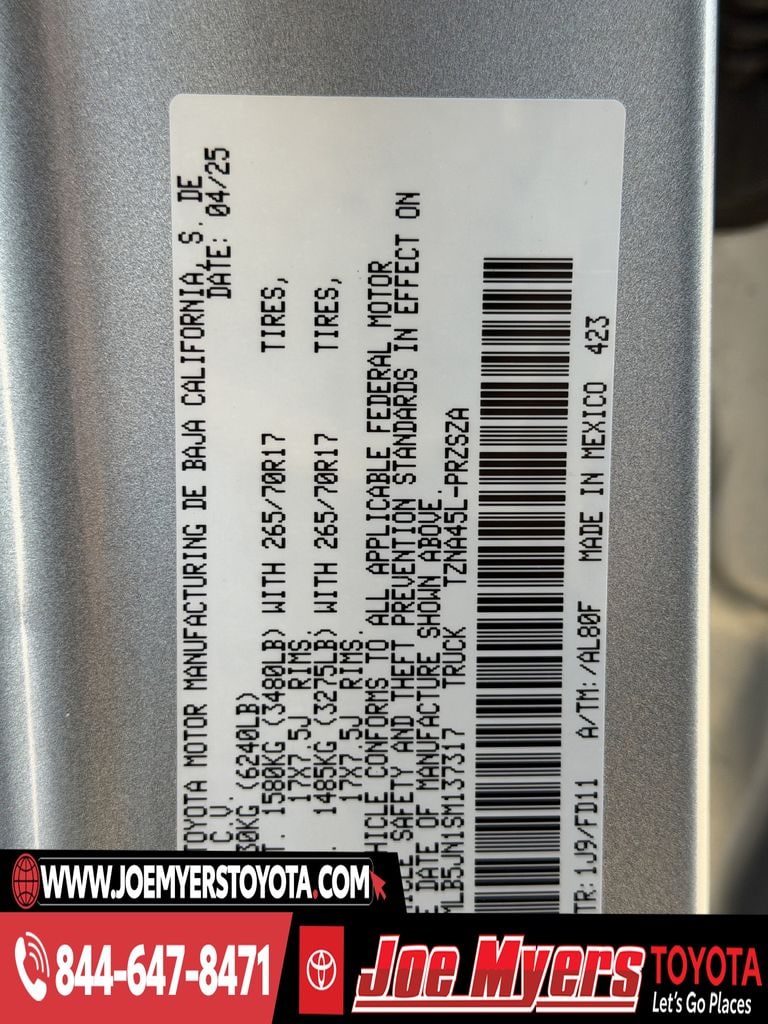 Used 2025 Celestial Silver Metallic Toyota TRD Off-Road image 31