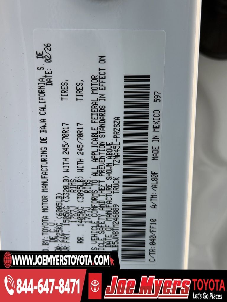 New 2026 Ice Cap Toyota SR5 image 21