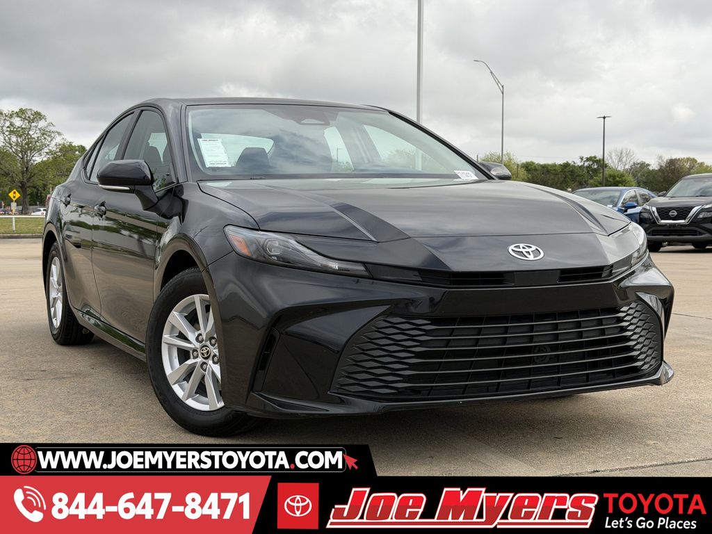 Used 2025 Midnight Black Metallic Toyota LE image 2