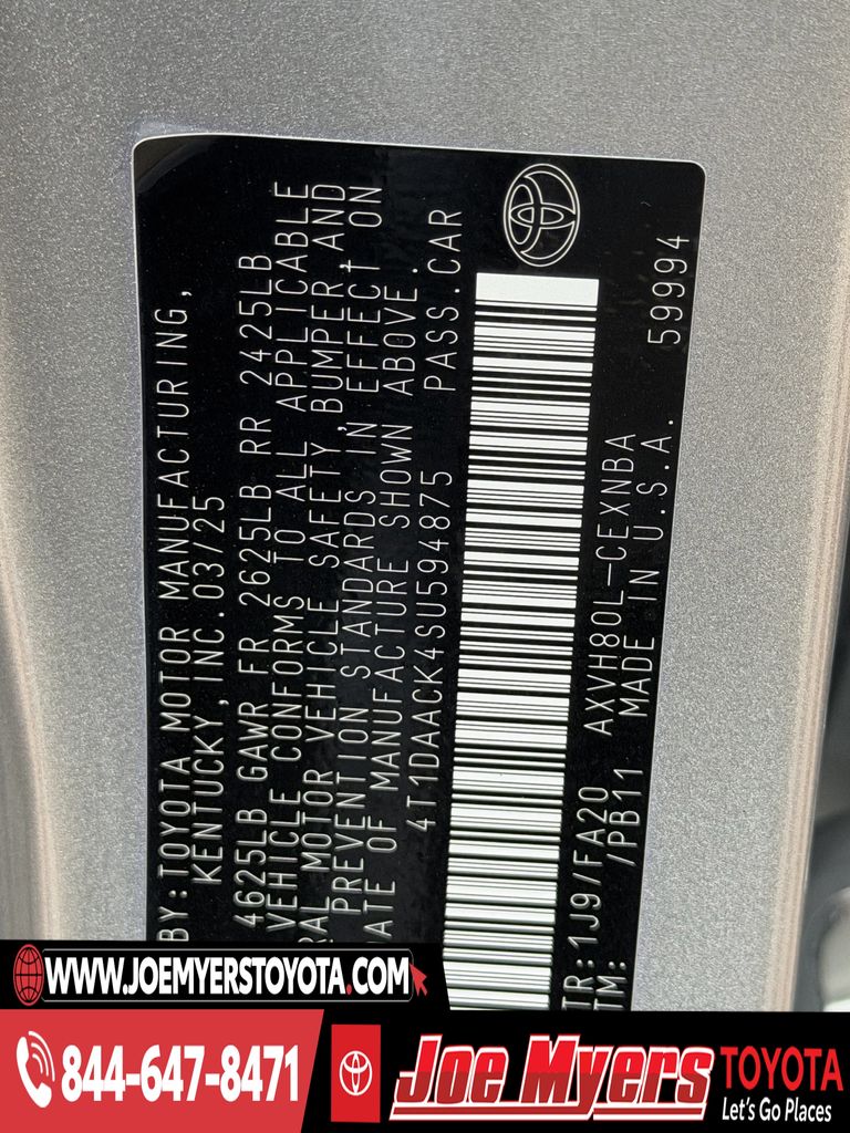 Used 2025 Celestial Silver Metallic Toyota LE image 31