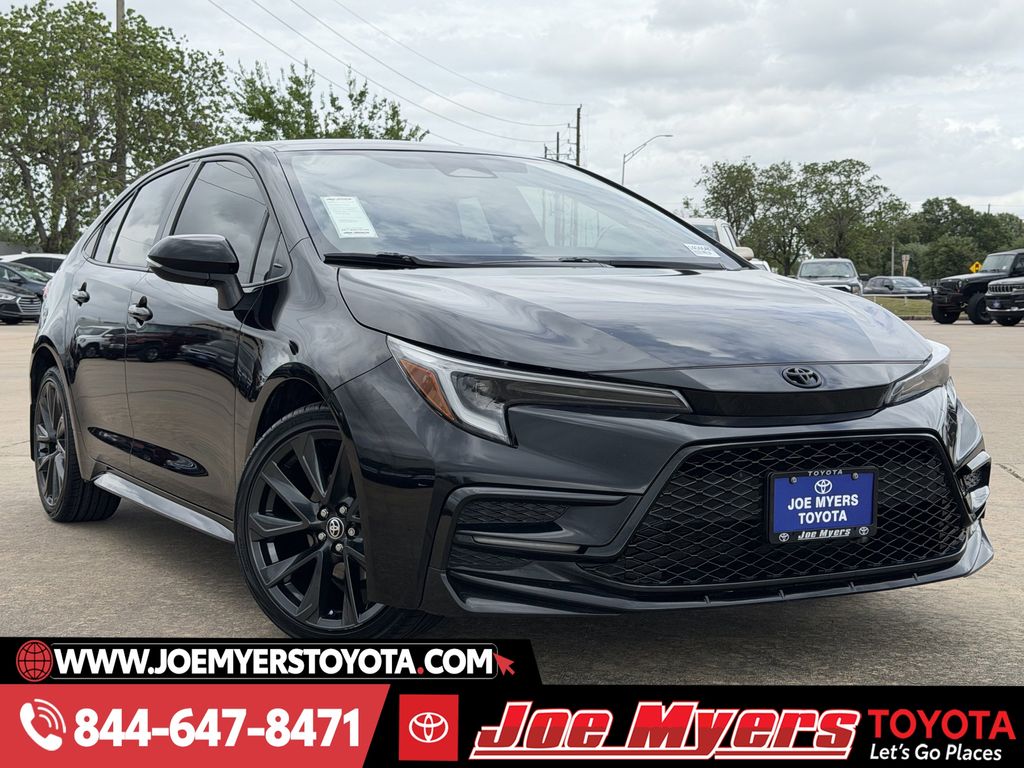 Used 2023 Midnight Black Metallic Toyota SE image 2