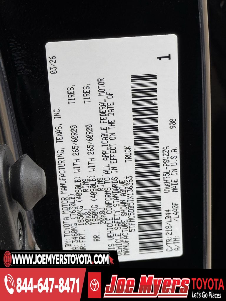 New 2026 Midnight Black Toyota 1794 Edition image 22