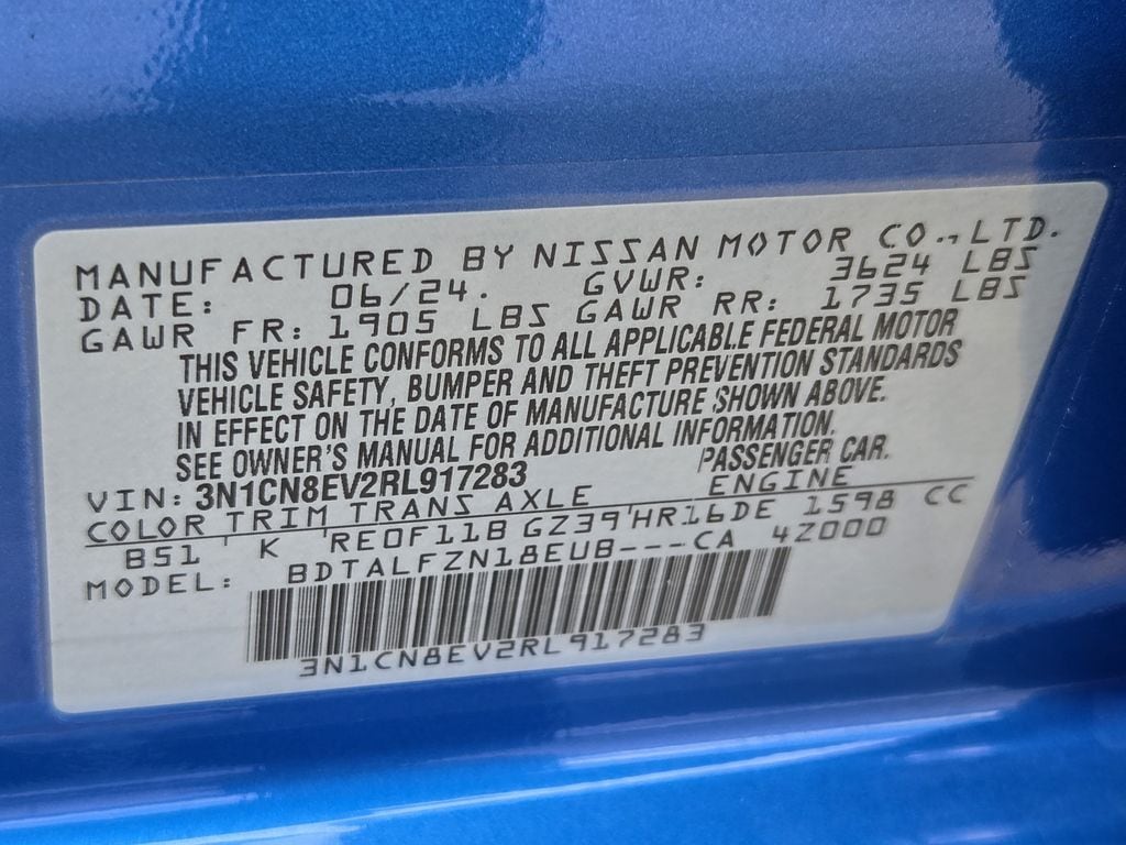 Used 2024 Electric Blue Metallic Nissan 1.6 SV image 29