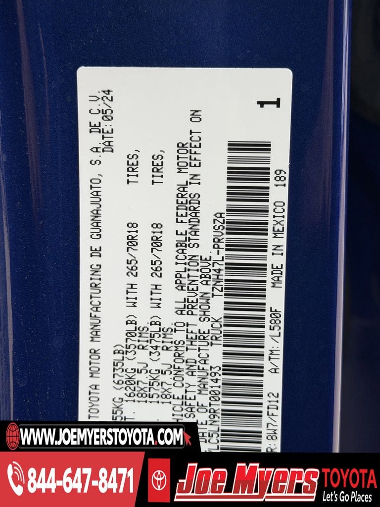 Used 2024 Blue Crush Metallic Toyota TRD Off Road image 31