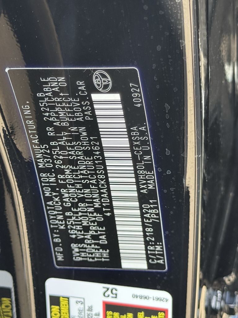 Used 2025 Midnight Black Metallic Toyota SE image 27