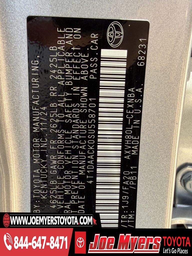 Used 2025 Celestial Silver Metallic Toyota LE image 31