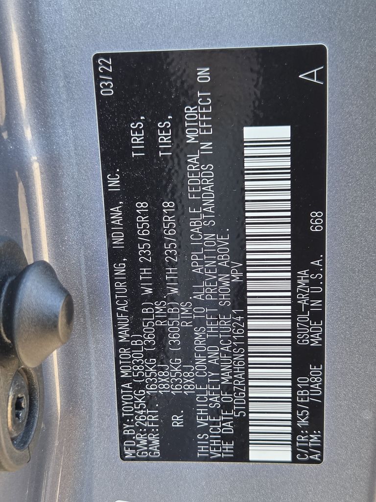 Used 2022 Moon Dust Toyota XLE image 33
