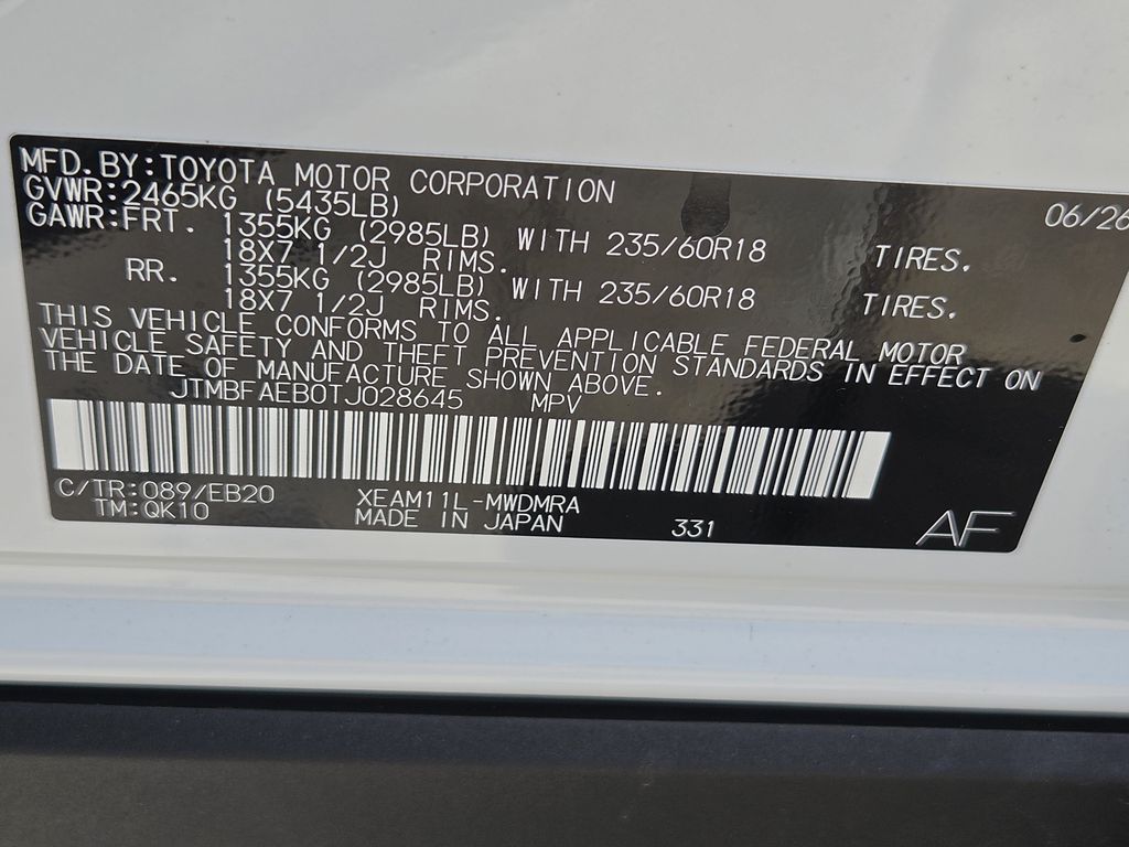 New 2026 Wind Chill Pearl Toyota XLE image 22