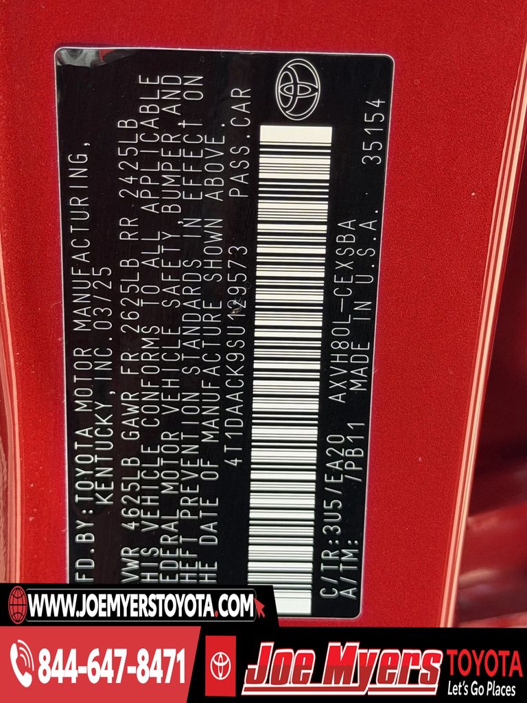 Used 2025 Supersonic Red Toyota SE image 32