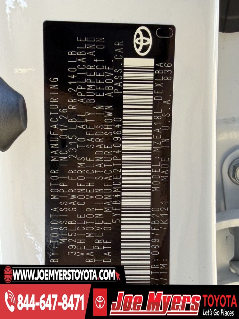 Certified Used 2026 Wind Chill Pearl Toyota LE image 30