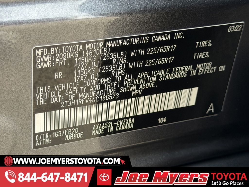 Used 2022 Magnetic Gray Metallic Toyota LE image 30