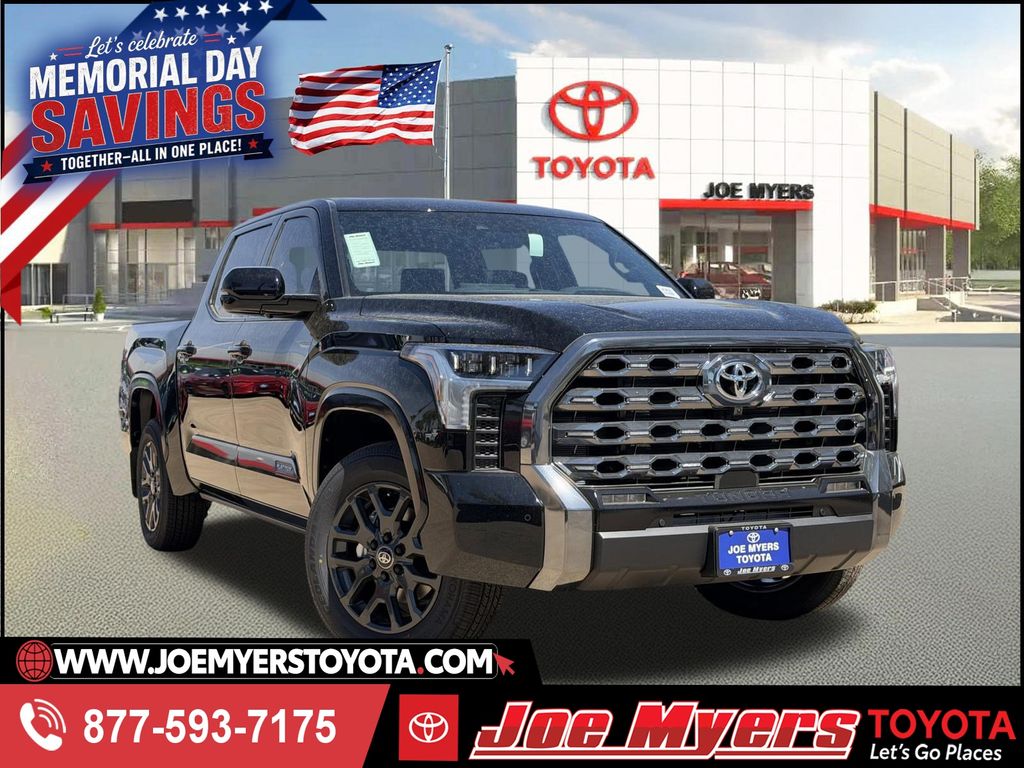 Midnight Black 2026 Toyota Tundra Platinum CrewMax Cab 4WD Pickup Truck Four-Wheel Drive