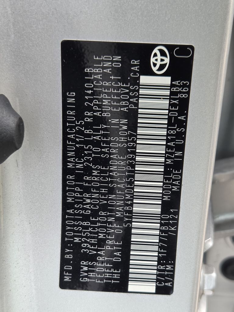 Used 2026 Classic Silver Metallic Toyota LE image 30