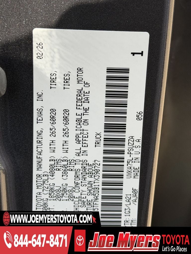 New 2026 Magnetic Gray Meta Toyota Platinum image 22