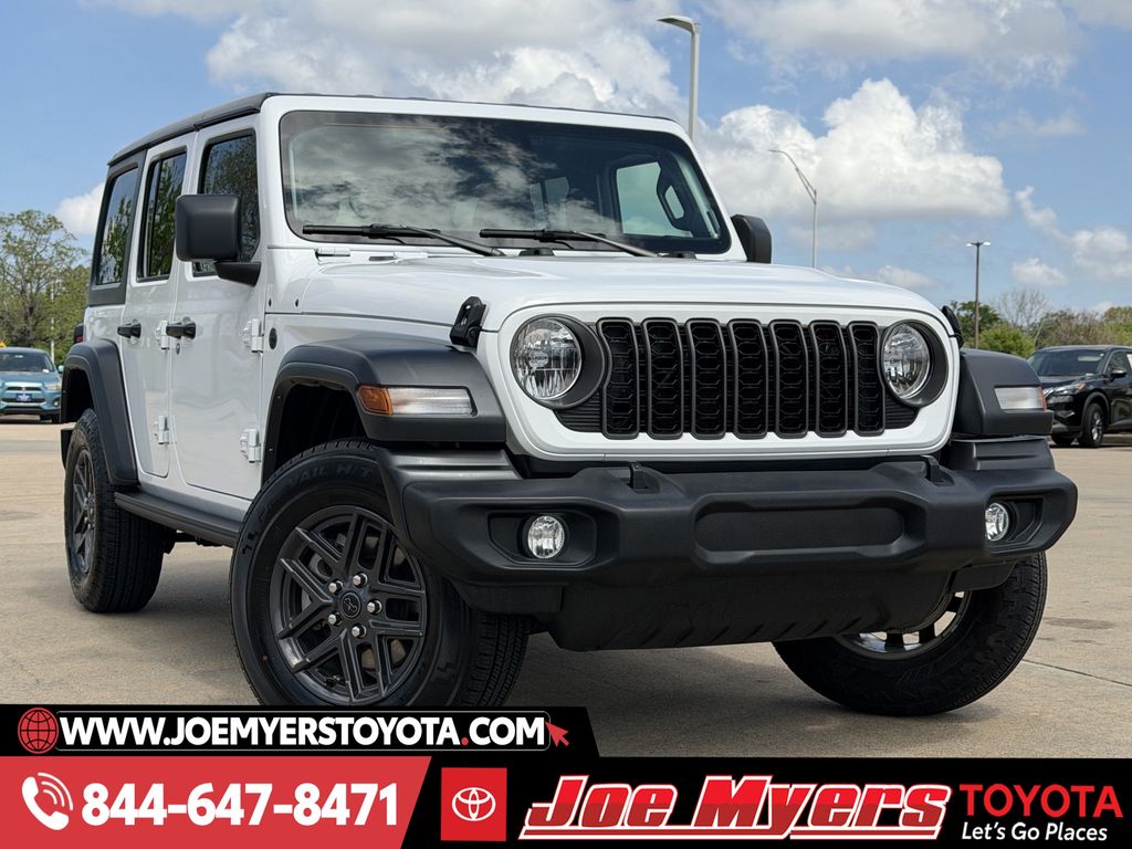 Used 2024 Bright White Clearcoat Jeep Sport S image 2