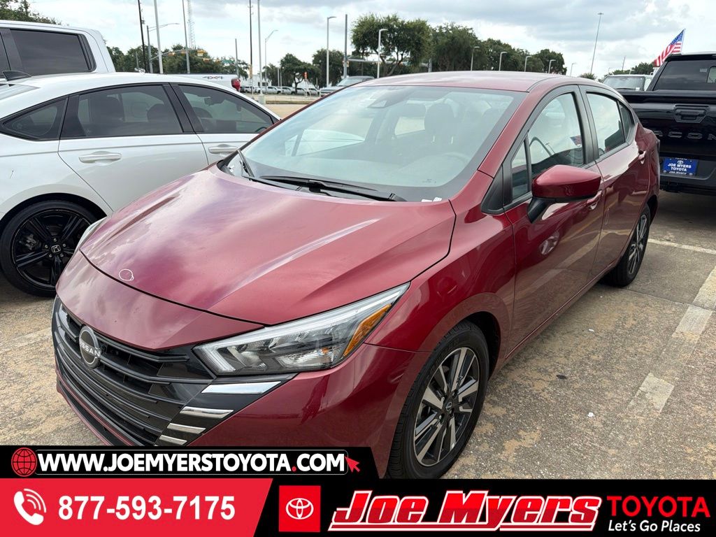 Red (Scarlet Ember Tintcoat) 2025 Nissan Versa Sedan Front-Wheel Drive Continuously Variable Transmission