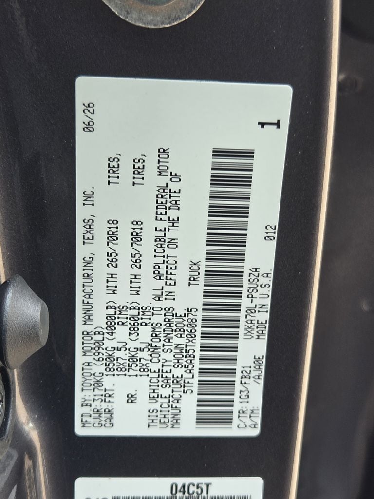 New 2026 Magnetic Gray Meta Toyota SR5 image 22