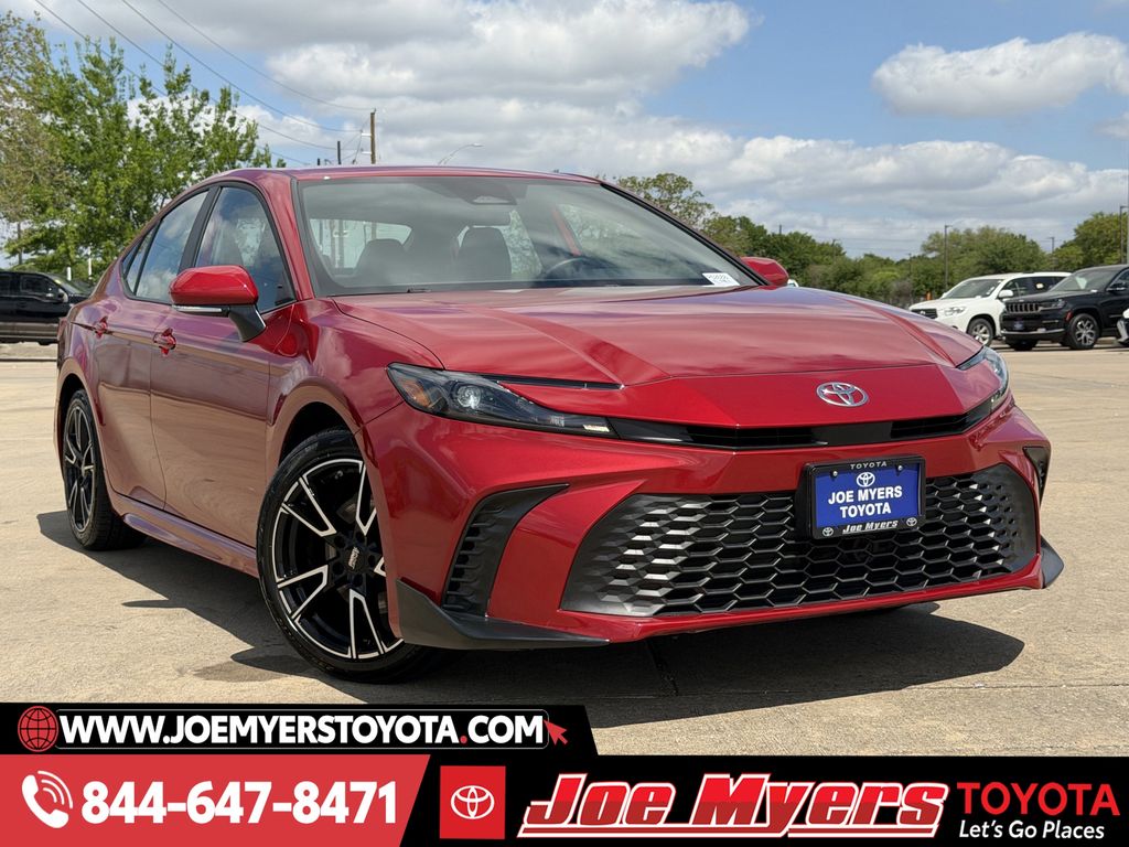 Used 2025 Supersonic Red Toyota SE image 2