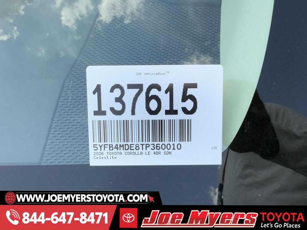 New 2026 Celestite Toyota LE image 17