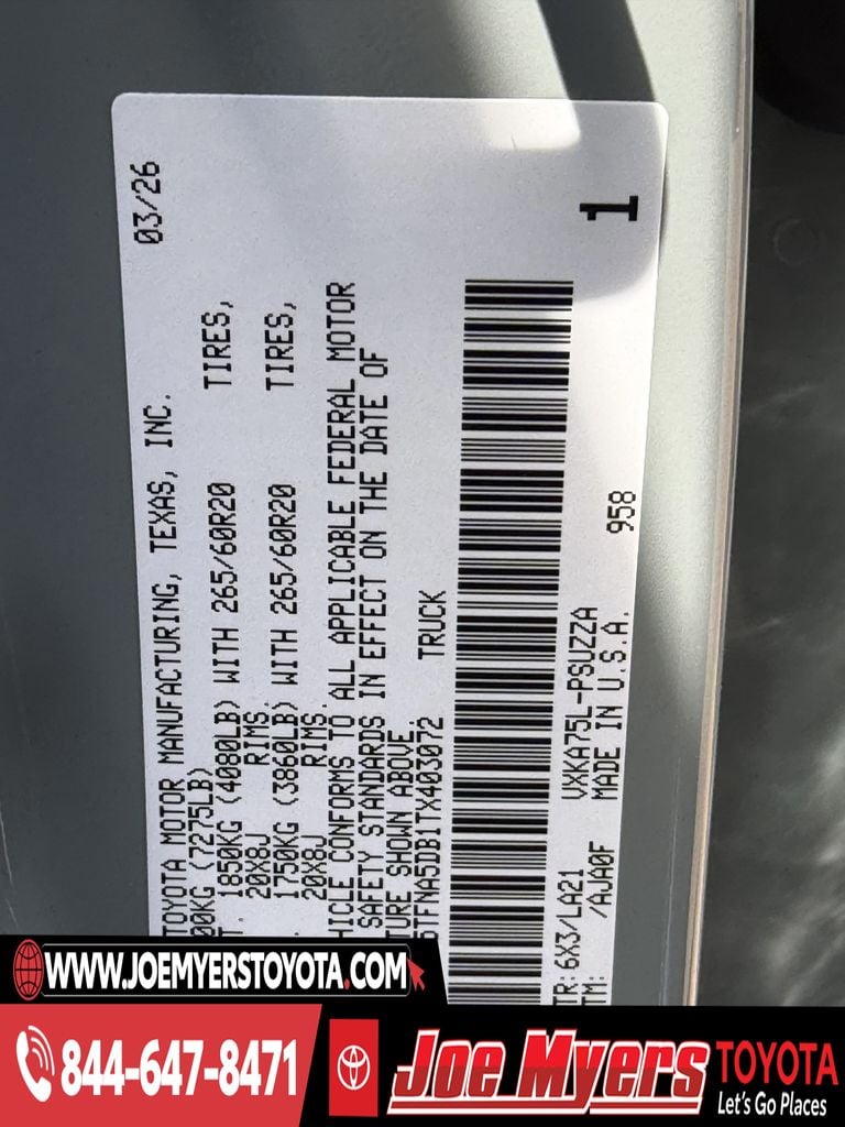 New 2026 Lunar Rock Toyota Platinum image 22