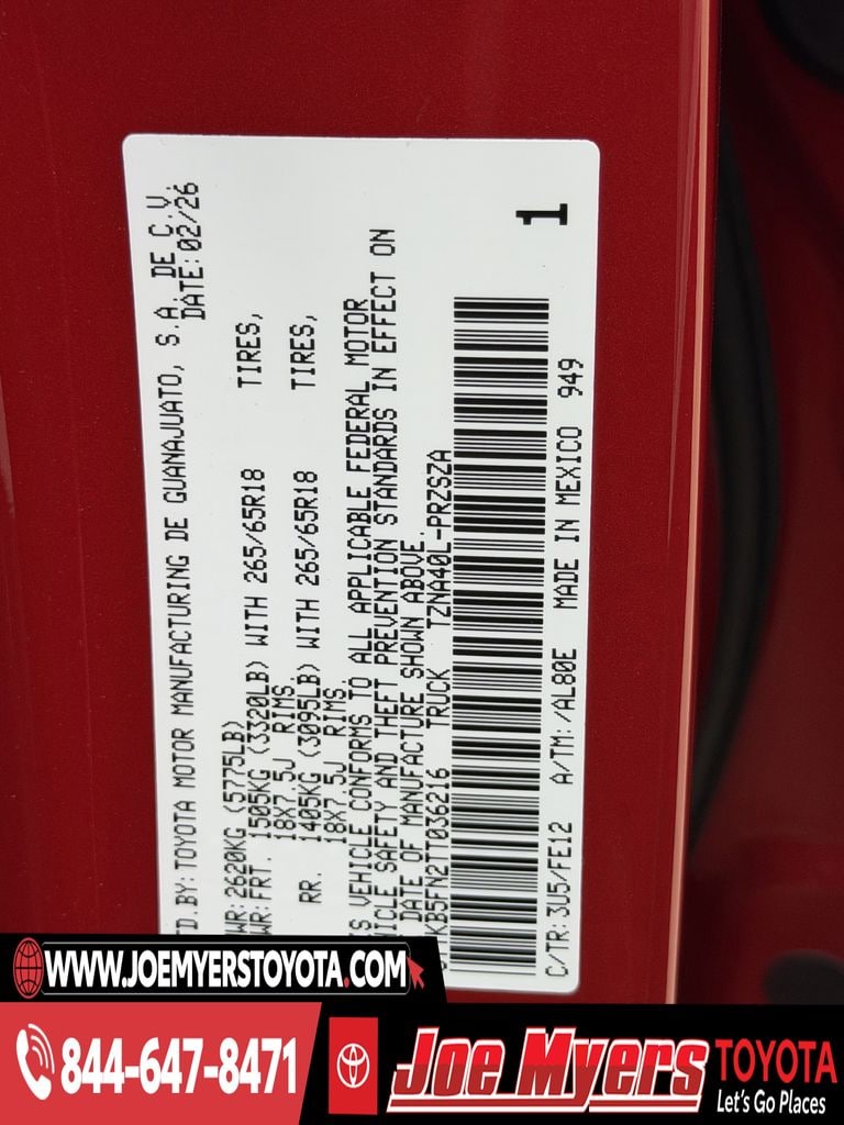 New 2026 Supersonic Red Toyota TRD Sport image 21