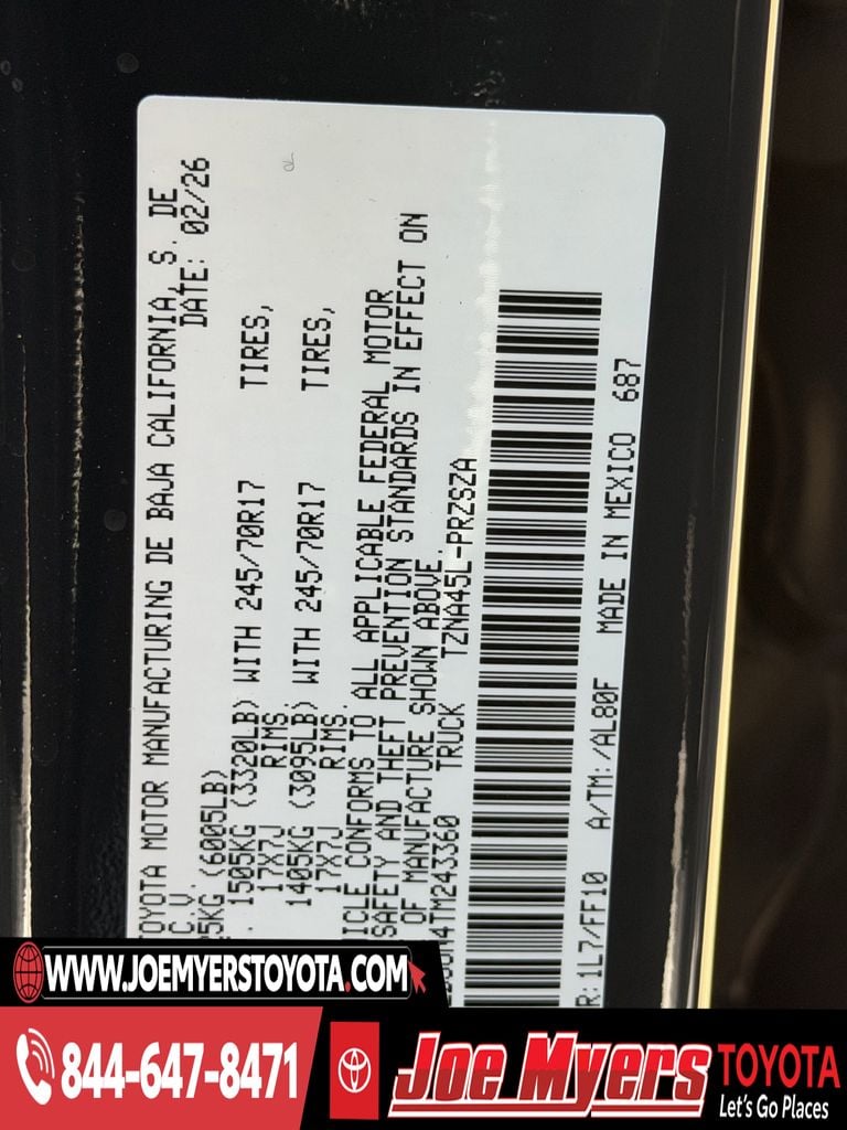 New 2026 Underground Toyota SR5 image 21