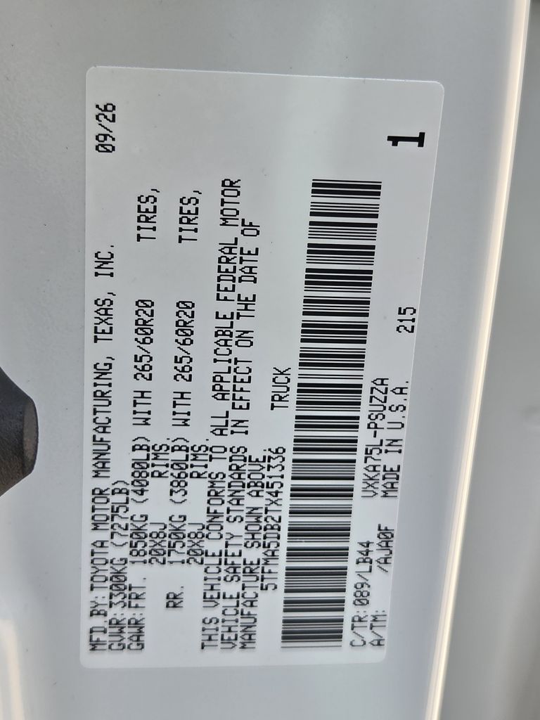 New 2026 WINDCHILL PEARL Toyota 1794 Edition image 22