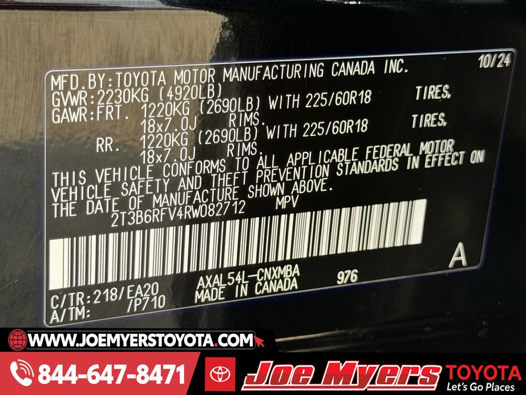 Used 2024 Midnight Black Metallic Toyota XLE Premium image 33