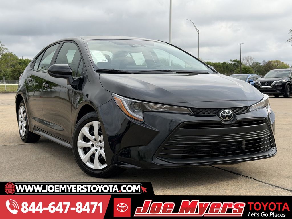 Used 2025 Midnight Black Metallic Toyota LE image 2