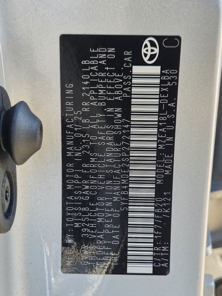 Used 2025 Classic Silver Metallic Toyota LE image 30