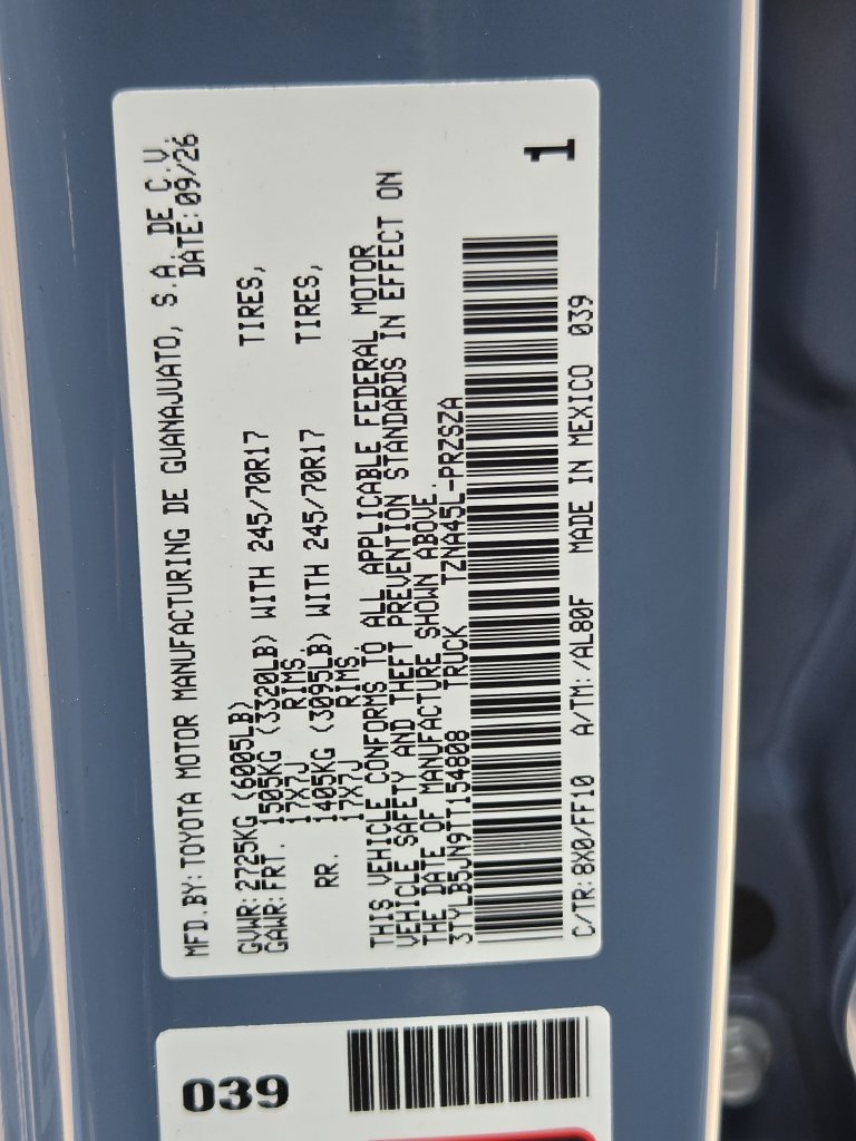 New 2026 Heritage Blue Toyota SR5 image 22
