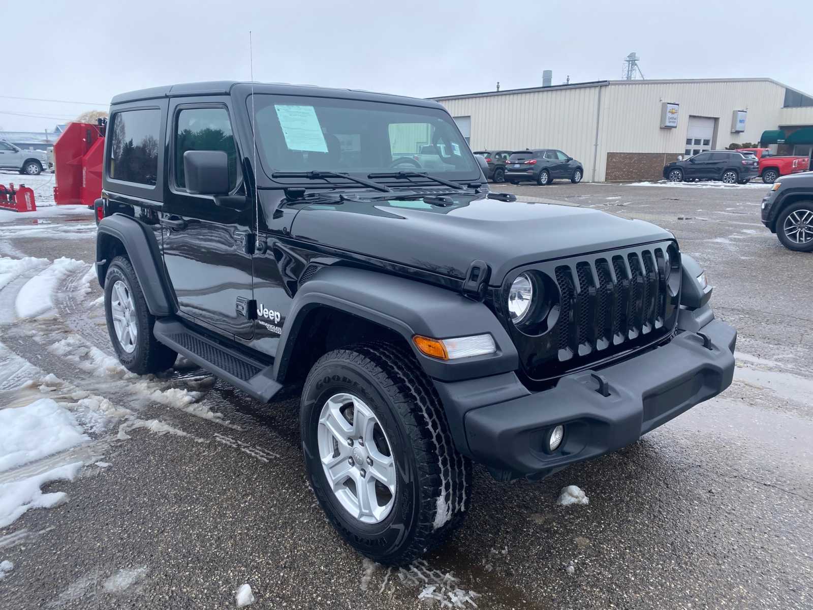 Used 2020 Jeep Wrangler Sport S with VIN 1C4GJXAGXLW302414 for sale in Pigeon, MI