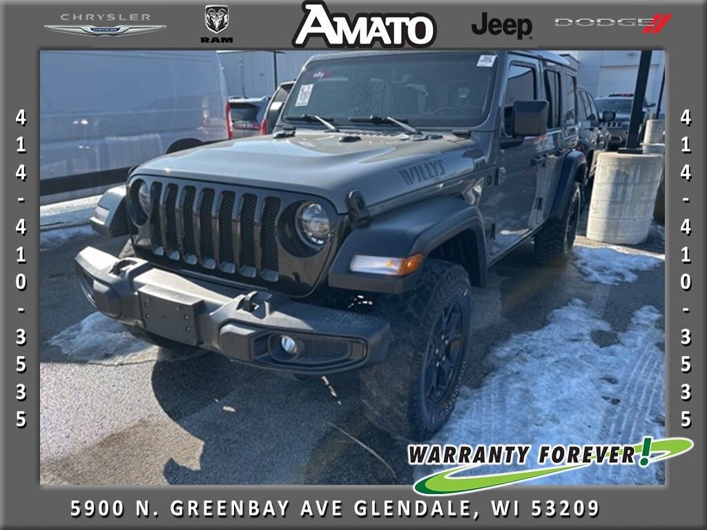 Used 2021 Jeep Wrangler Unlimited Willys SUV