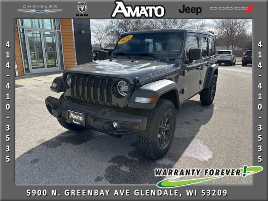 Used 2021 Jeep Wrangler Unlimited Willys SUV
