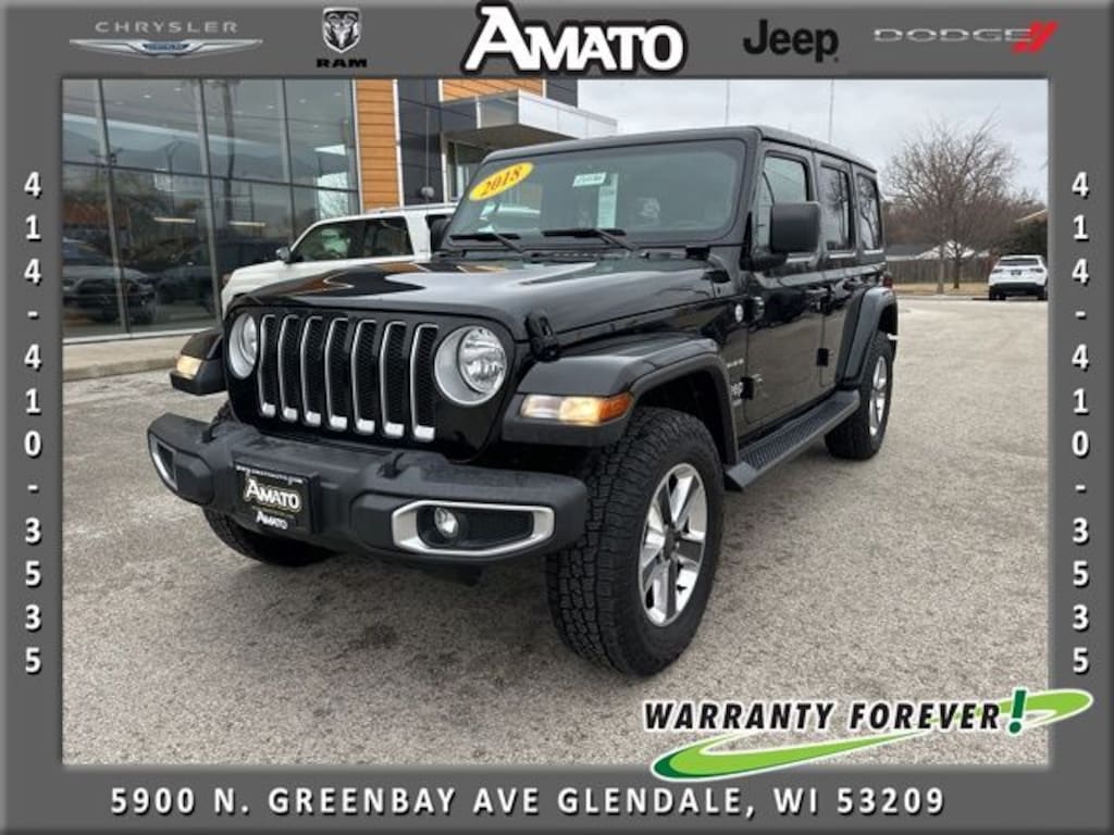Used 2018 Jeep Wrangler Unlimited Sahara SUV