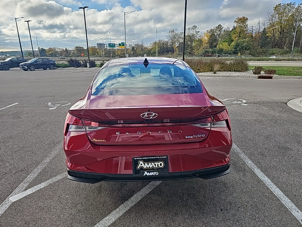 Certified 2023 Hyundai Elantra HEV Blue Sedan