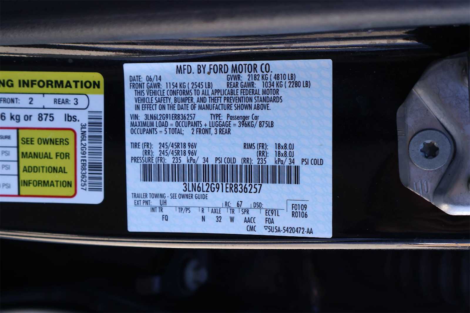 Thumbnail: 2014 Lincoln MKZ - 21