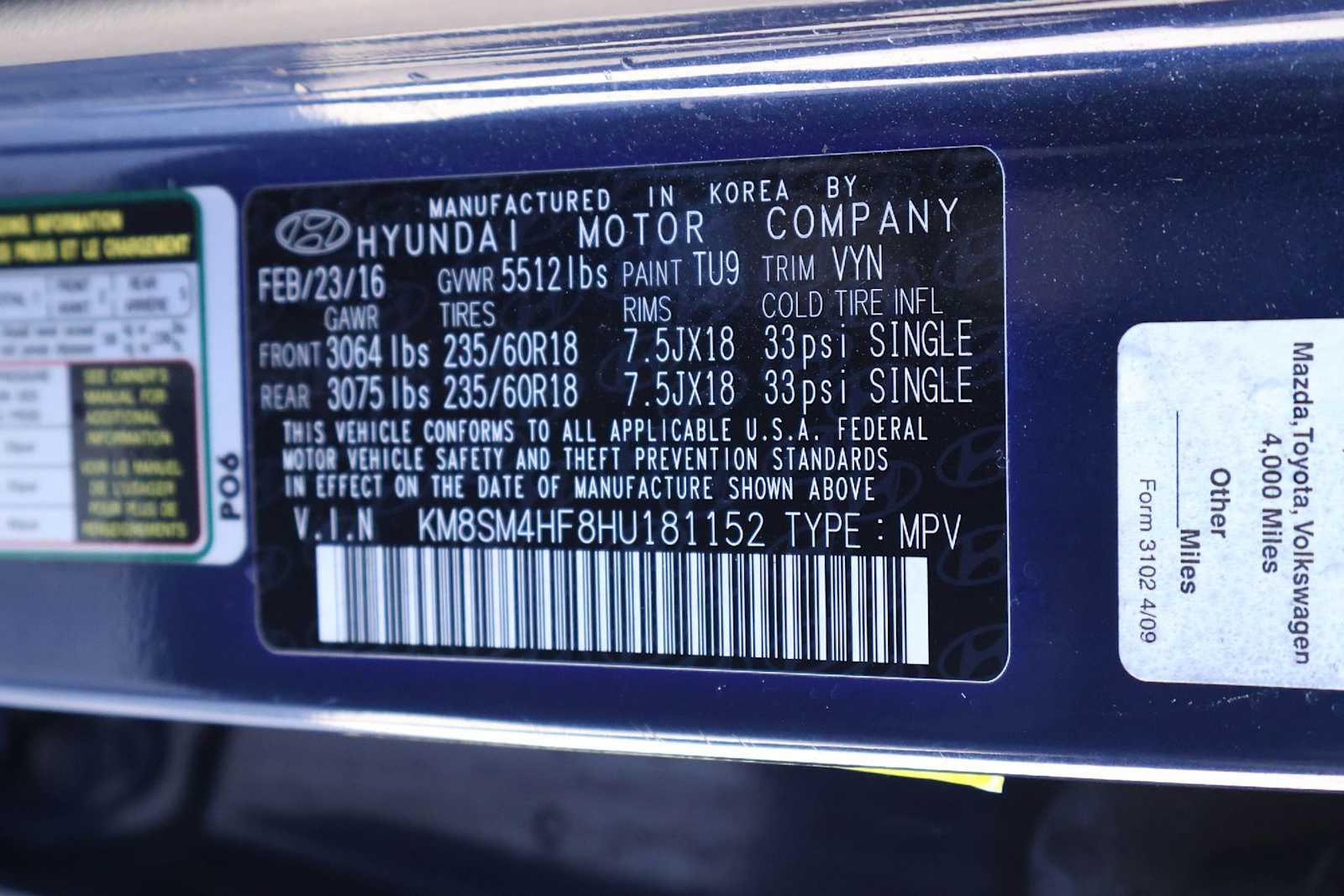 Thumbnail: 2017 Hyundai Santa Fe - 21