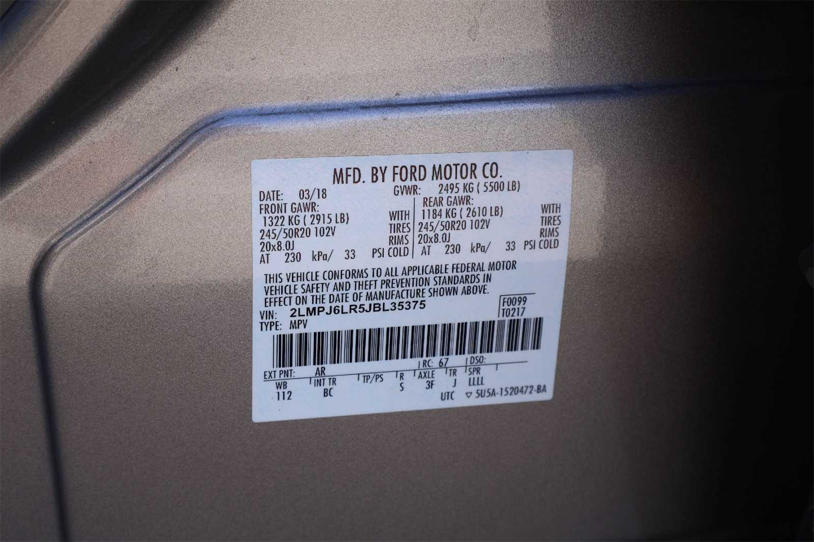 Thumbnail: 2018 Lincoln MKX - 20