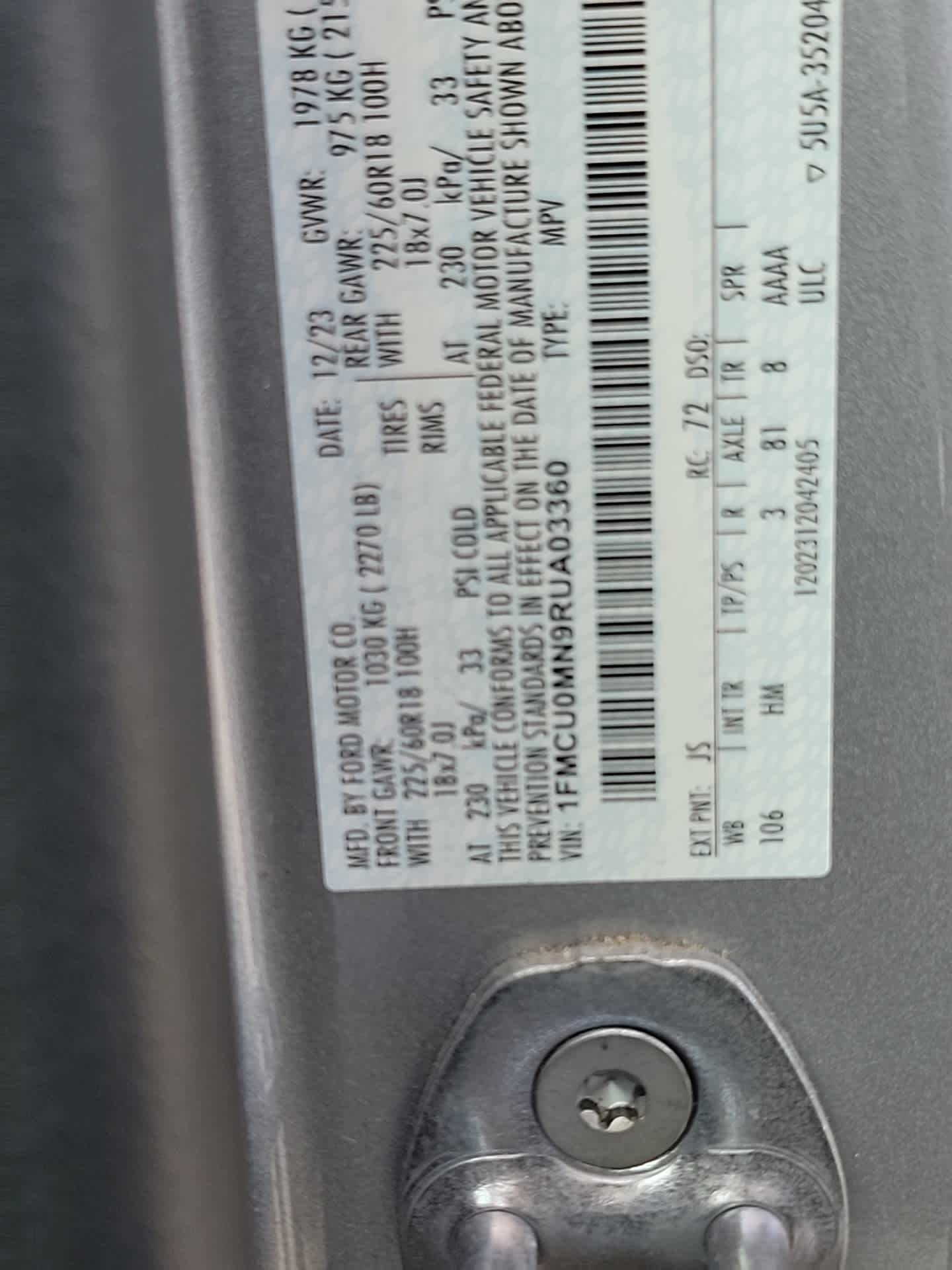 Thumbnail: 2024 Ford Escape - 24