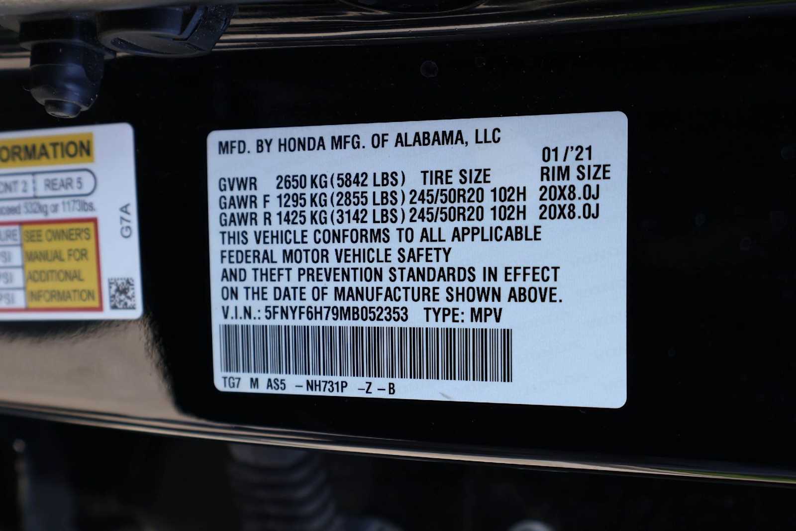 Thumbnail: 2021 Honda Pilot - 21