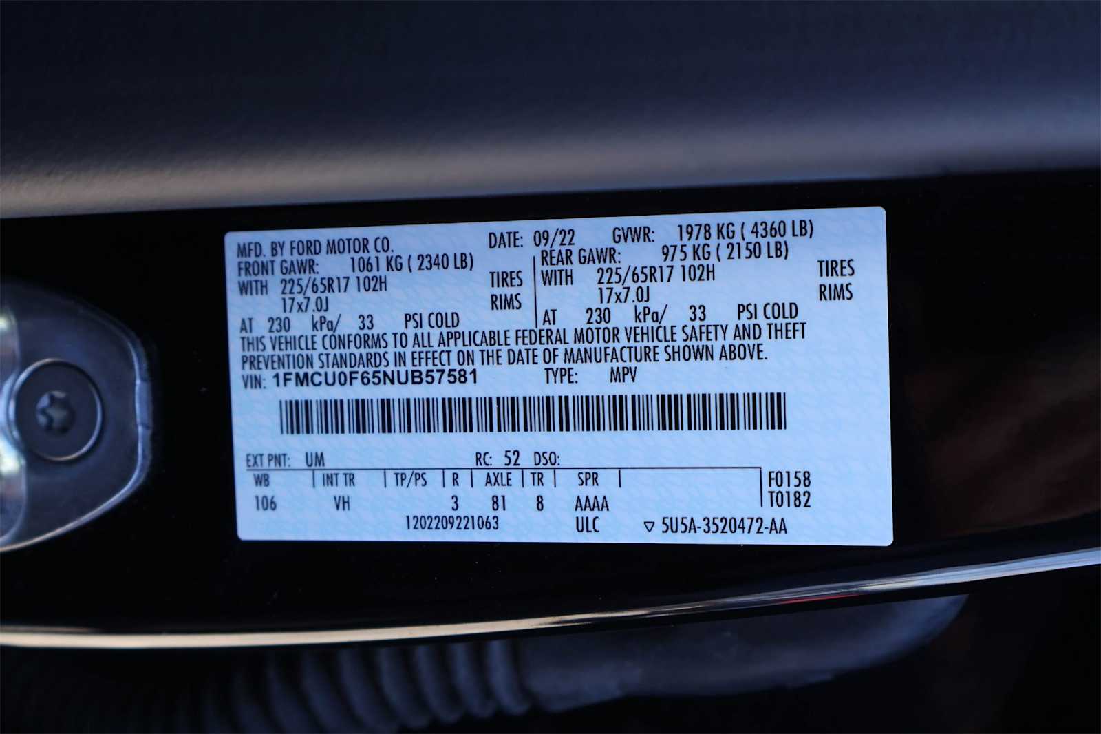 Thumbnail: 2022 Ford Escape - 21